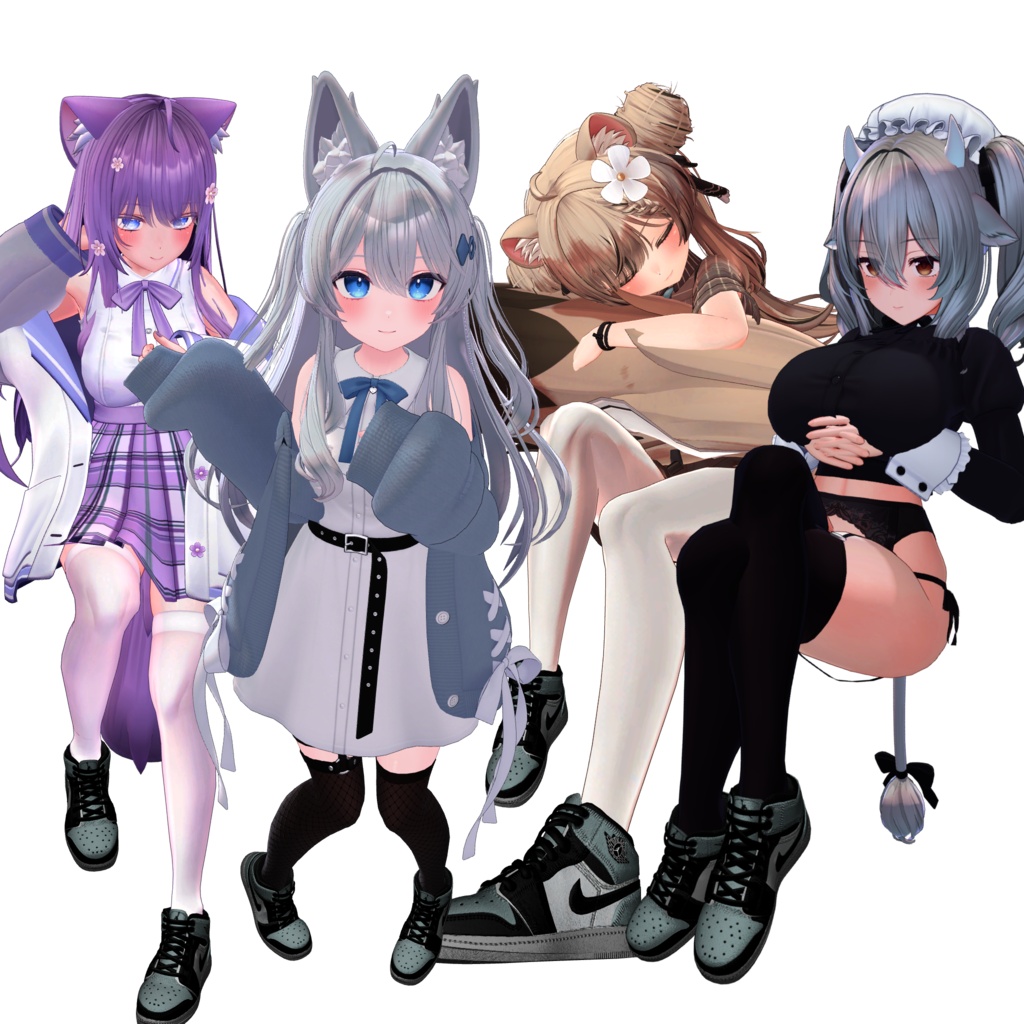 Jordan sneakers for Avatar Manuka, Lime, Airi, Shinano, Sio, Rurune, Moe, Milltina, Rindo, Mayo and Milfy