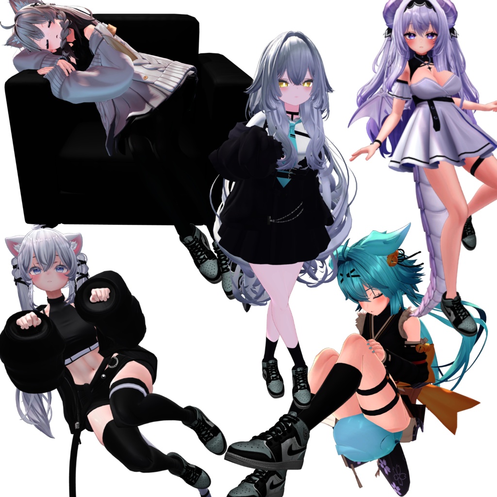 Jordan sneakers for Avatar Manuka, Lime, Airi, Shinano, Sio, Rurune, Moe, Milltina, Rindo, Mayo and Milfy