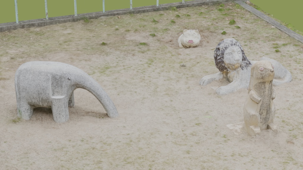 【フォトグラメトリ】公園の動物たち