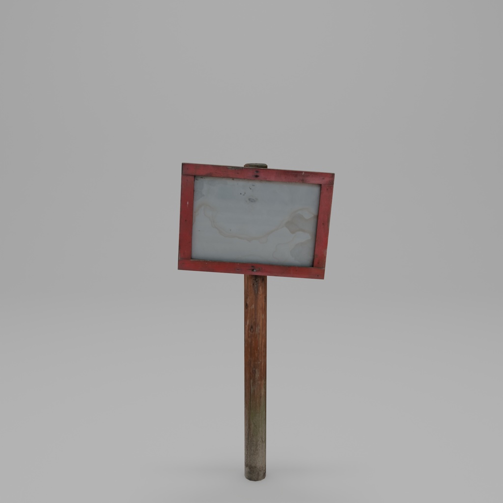 【フォトグラメトリ】木製看板