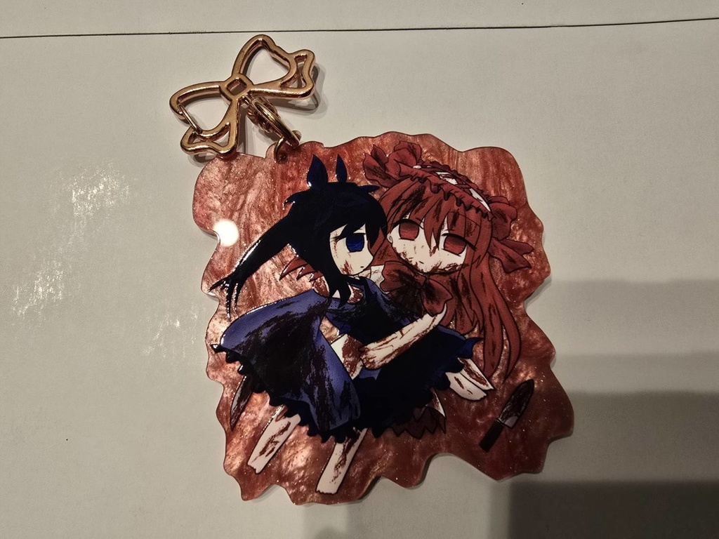 血溜まりアクキー椿＆葵