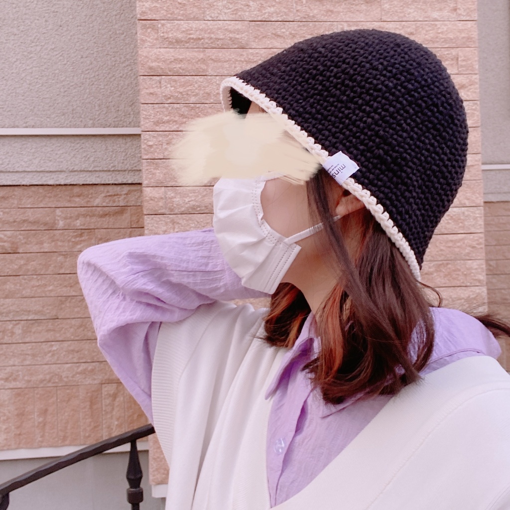 綿100クロシェハット