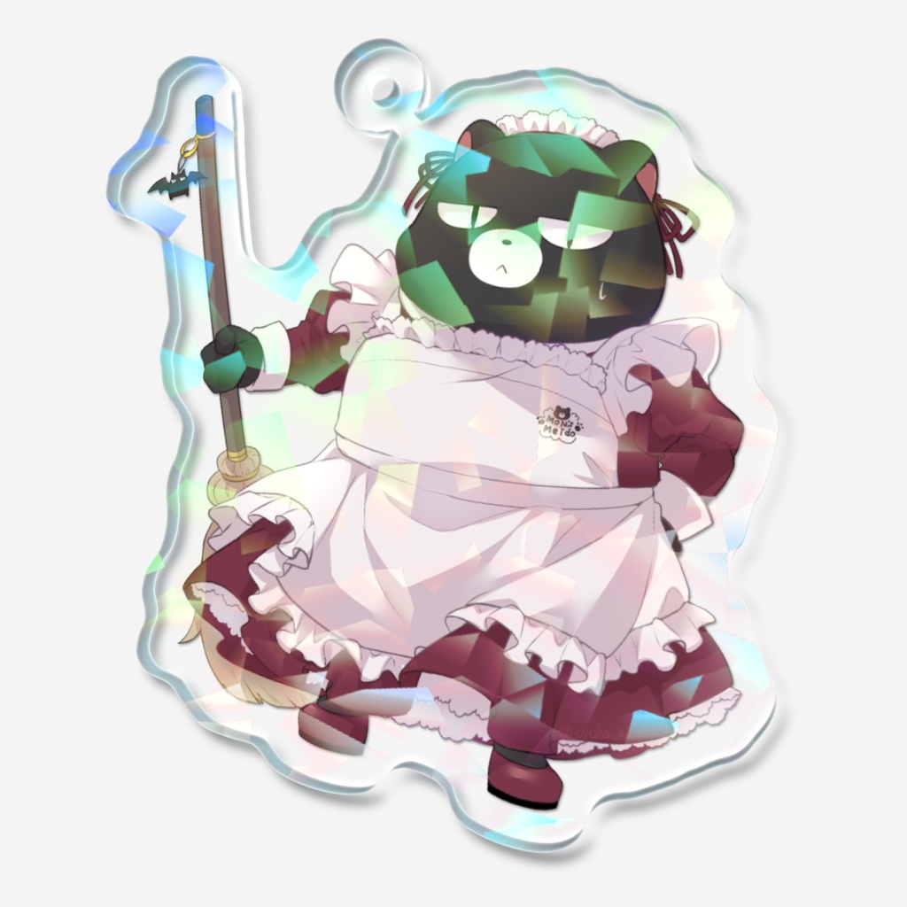 おとモン(メイドのすがた)キラキラアクリルキーホルダー