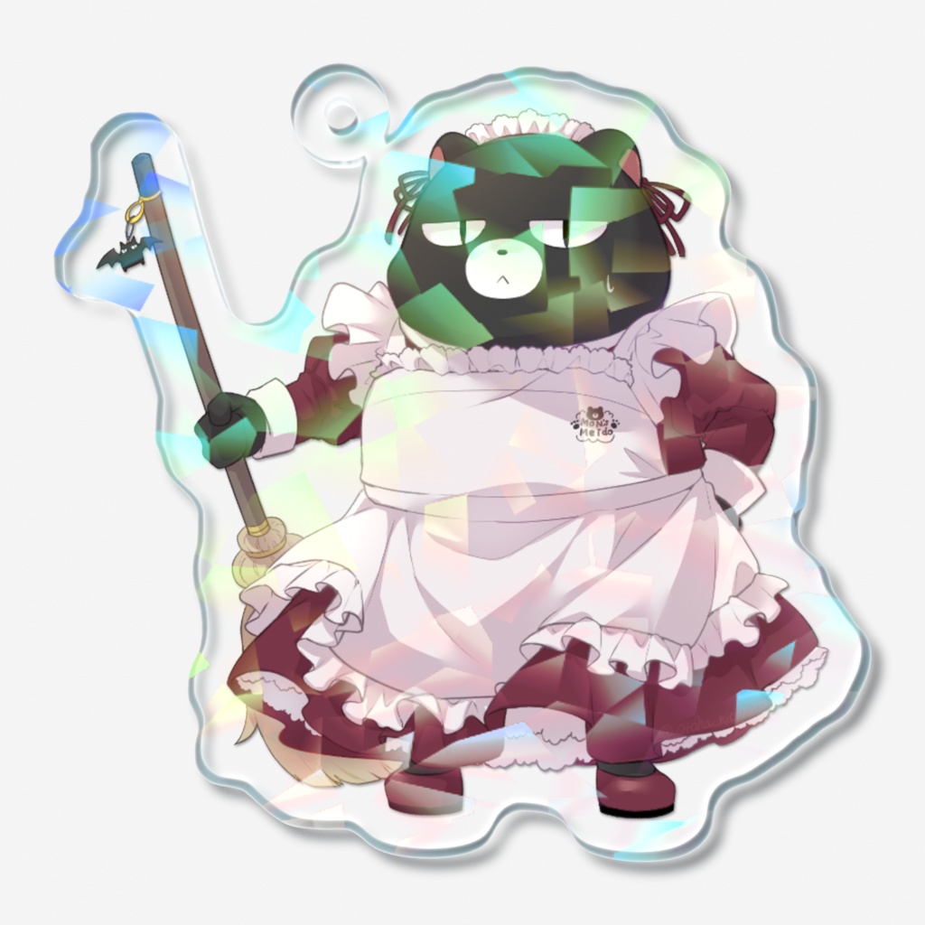 おとモン(メイドのすがた)キラキラアクリルキーホルダー
