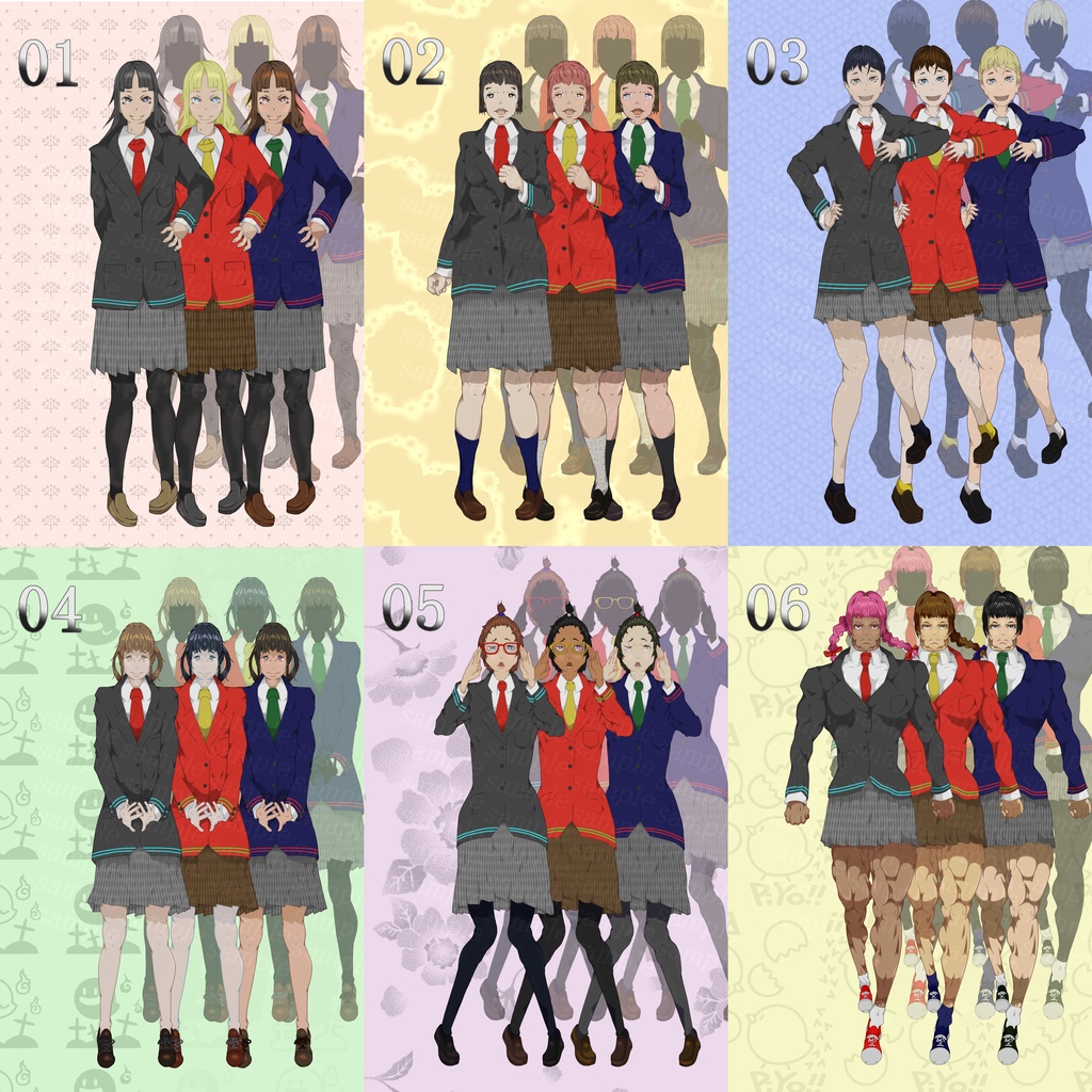 立ち絵「女子ブレザー学生」