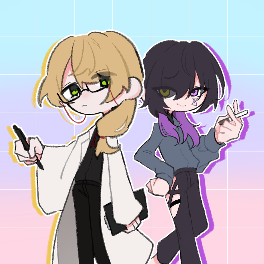 シュガー&一ノ瀬 ハート缶バッチ