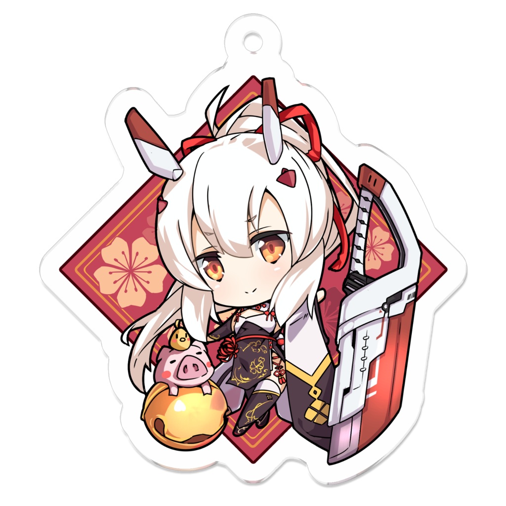 アズールレーン_綾波_波濤新歳Ver　アクリルキーホルダー