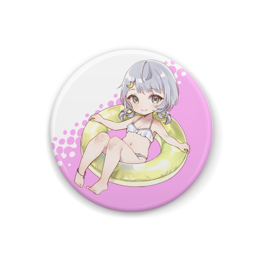 ぷかくらげ缶バッジ