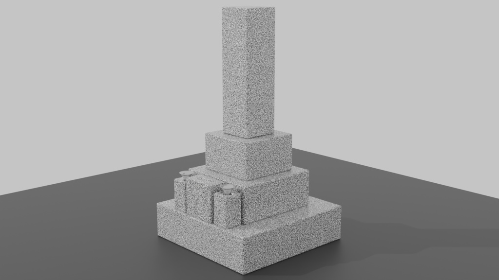 【3Dモデル】日本のお墓