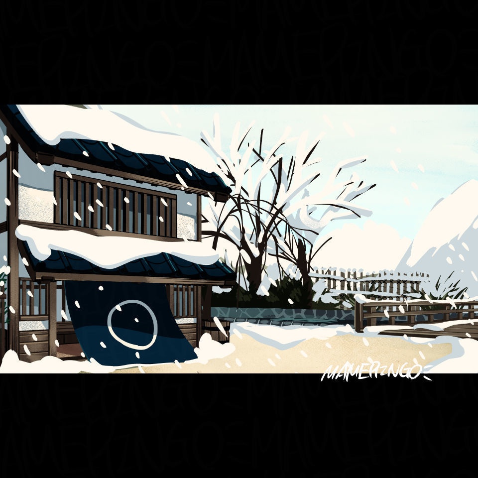 【背景素材】和風の街角