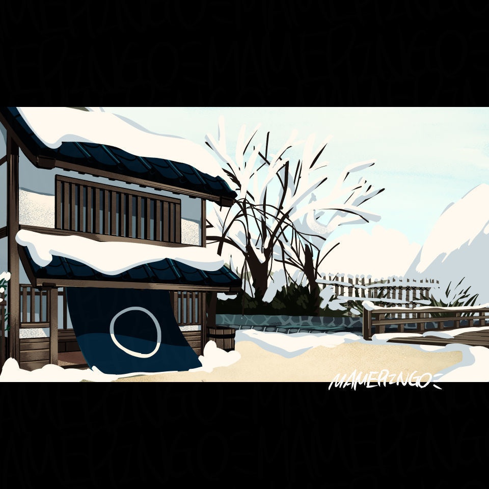 【背景素材】和風の街角