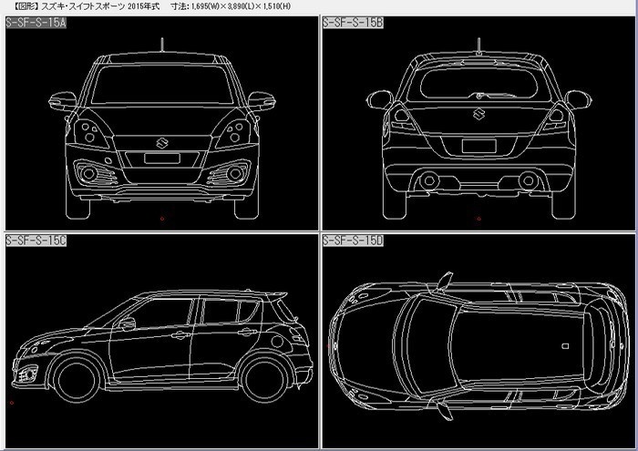 D-car011図面・図形・画