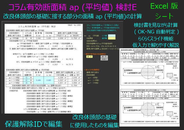 コラム有効断面積 ap (平均値) 検討E