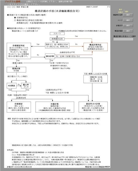 木造軸組構法住宅の構造計画プログラム