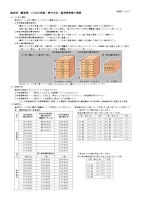 木造の構造用材の標準規格