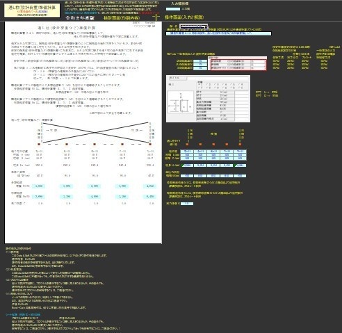 通し柱(設計荷重)準備計算