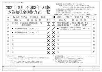 A1 木造軸組金物耐力表 令和3年版