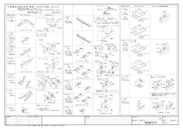 A2 木造軸組金物耐力表 令和3年版