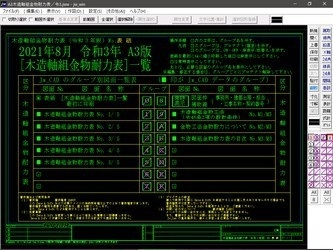 A3 木造軸組金物耐力表 令和3年版