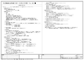 A3 木造軸組金物耐力表 令和5年版