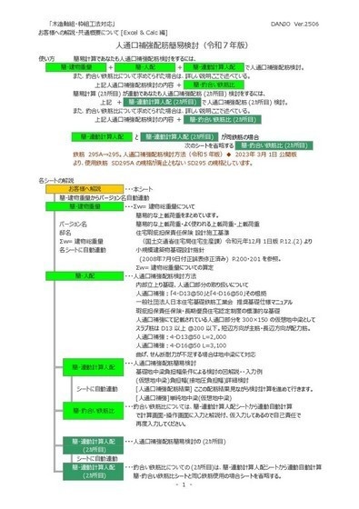 人通口補強配筋簡易検討Es(令和7年版)