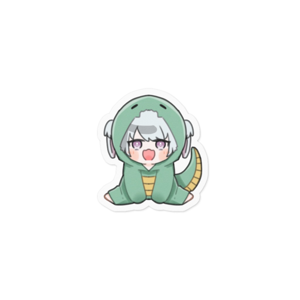 巳年イラスト(ぱぁ!) ステッカー Ver.