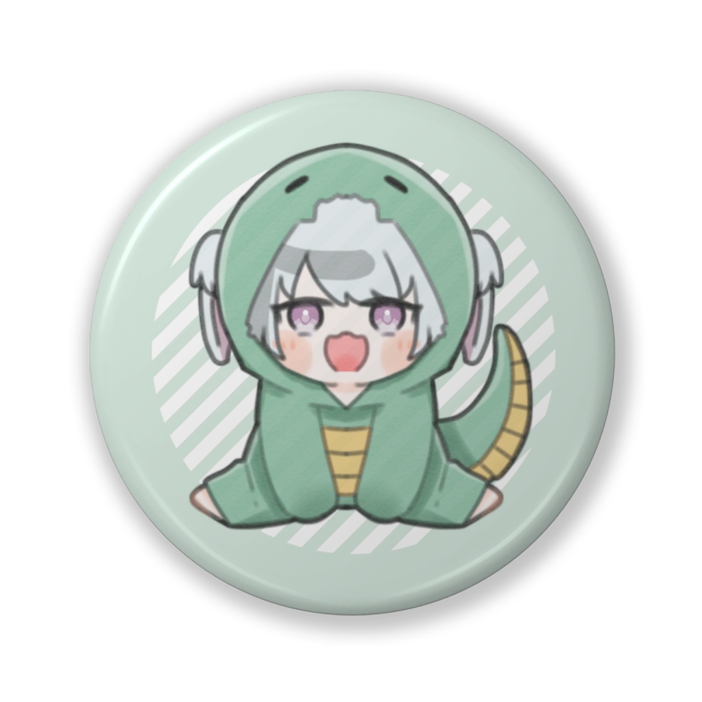 巳年イラスト(ぱぁ！)　缶バッジ(バリュー) Ver.