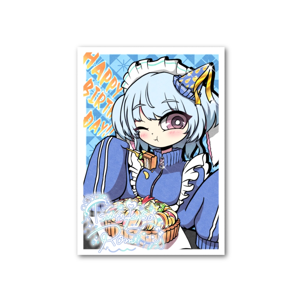 生誕イラスト フォト風カード(サイン入り) Ver.