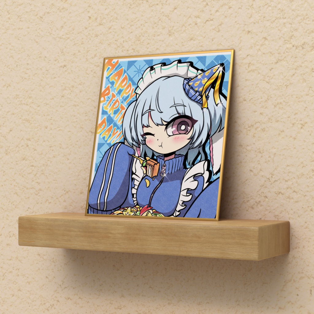 生誕イラスト ミニ色紙 Ver.