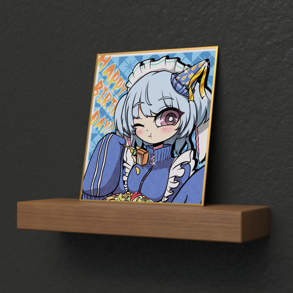 生誕イラスト ミニ色紙 Ver.