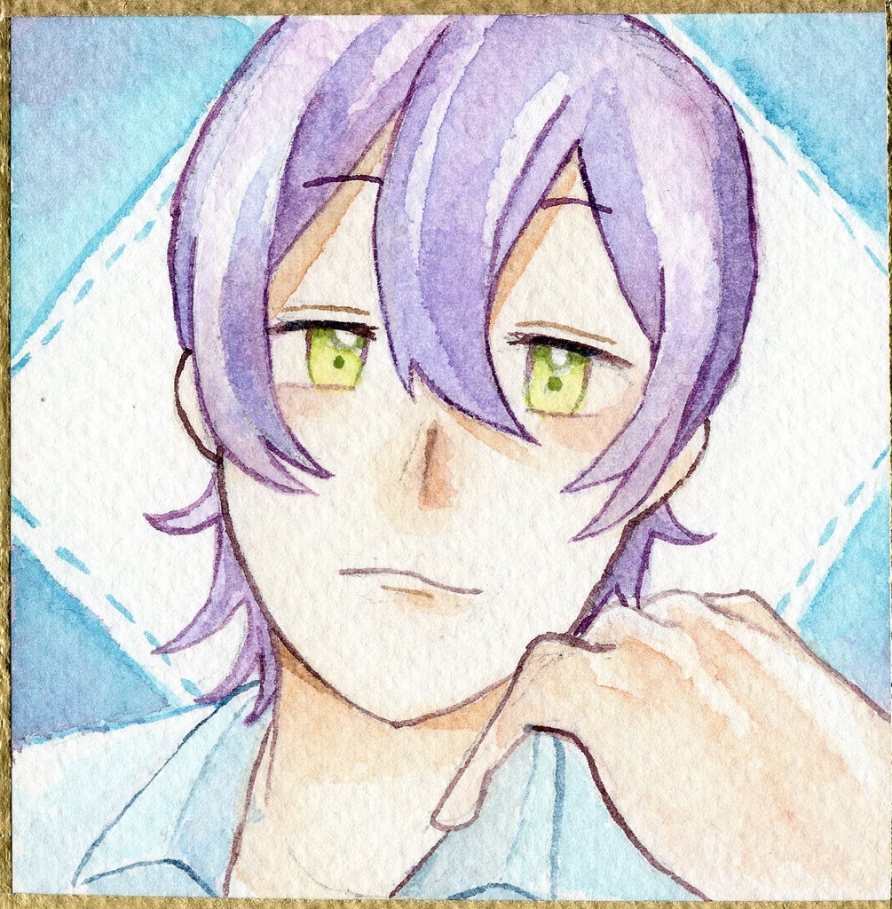 【透明水彩】ほおずえ