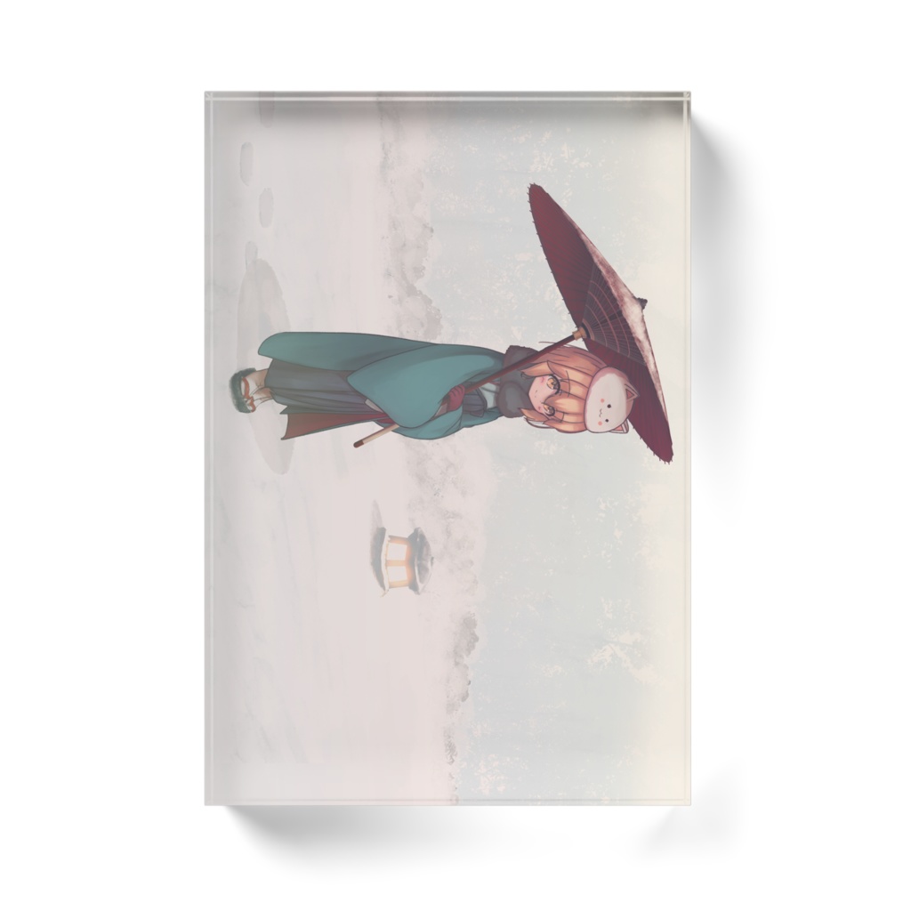 2023正月ベルちゃん「アクリルブロック」100×148mmサイズ 裏面非透過処理