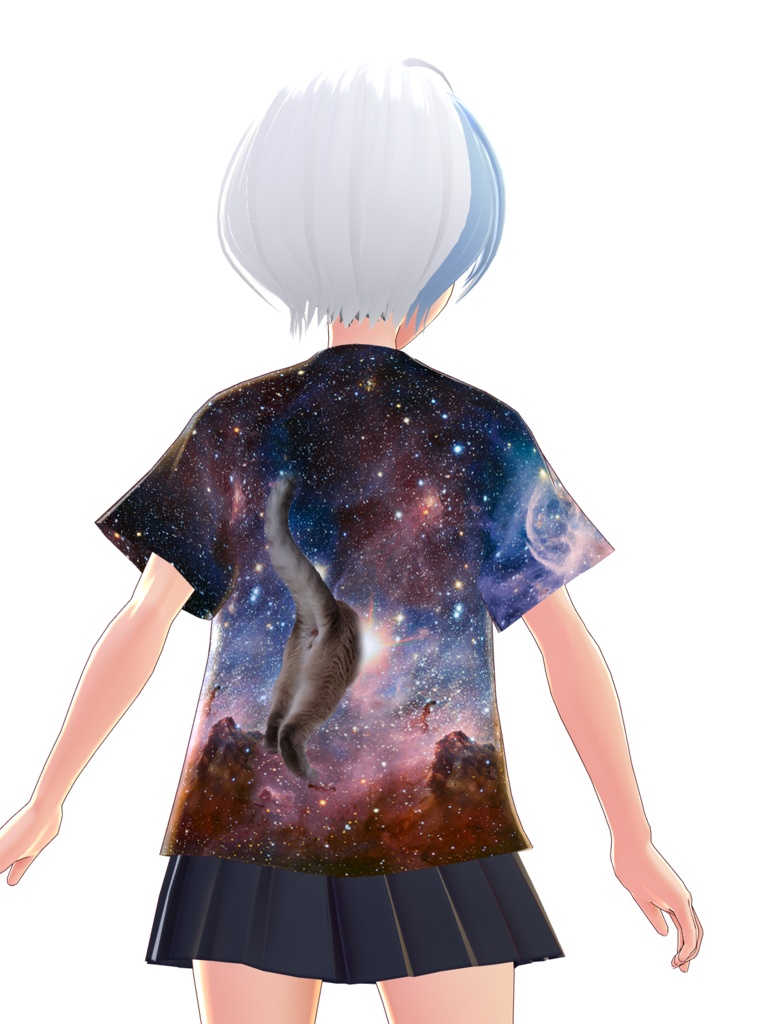 Vroid 宇宙猫tシャツ Magur0w Booth