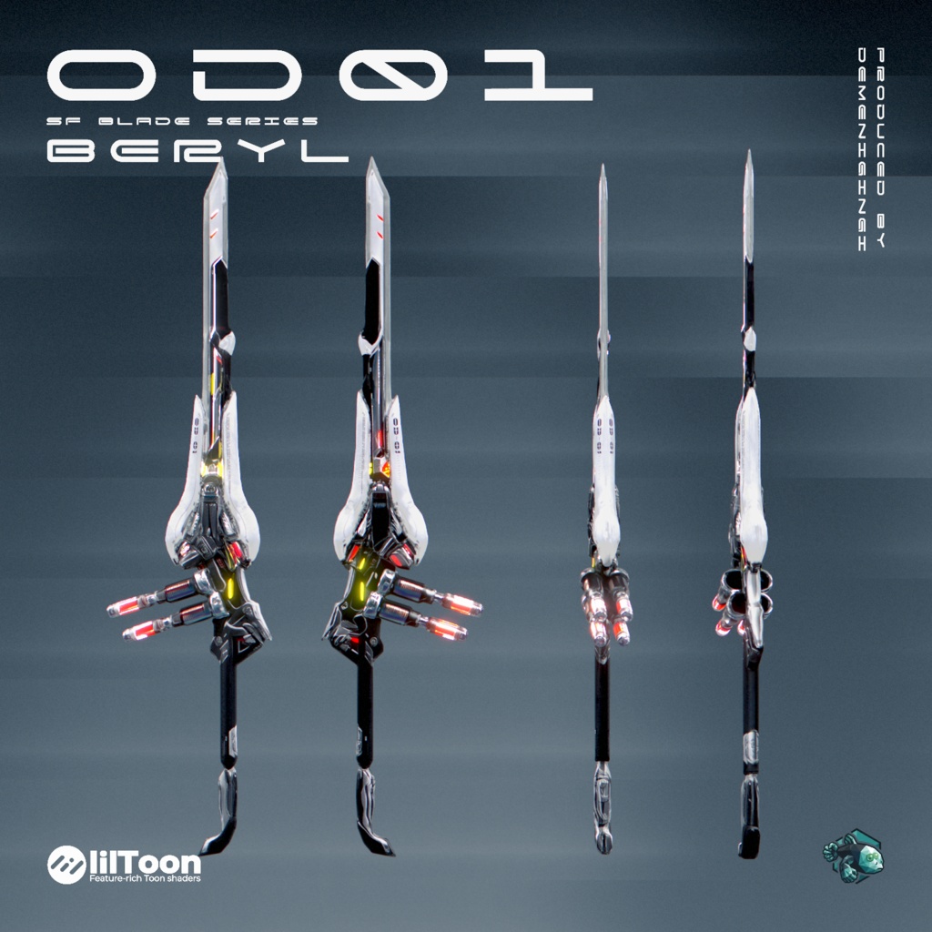 3Dモデル「OD 01 Sword Series」4種