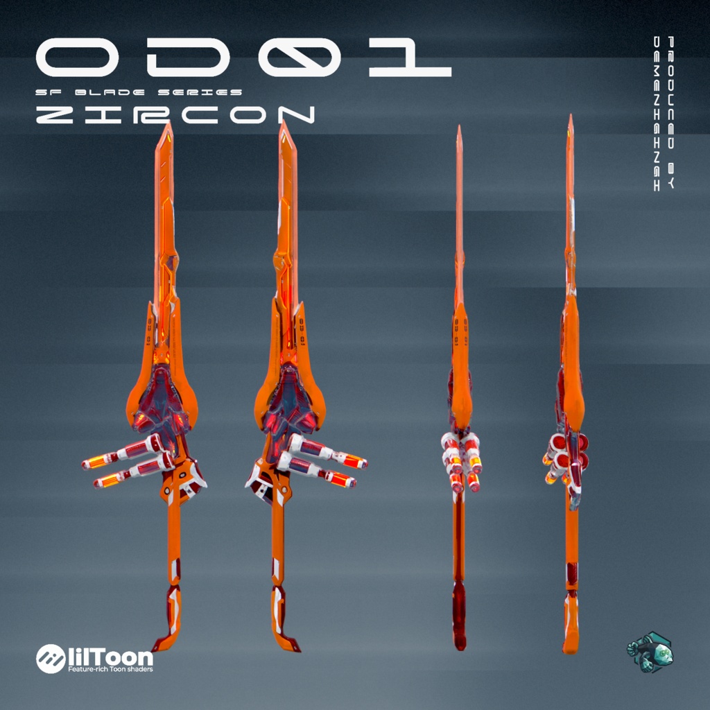 3Dモデル「OD 01 Sword Series」4種