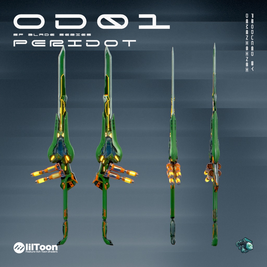 3Dモデル「OD 01 Sword Series」4種