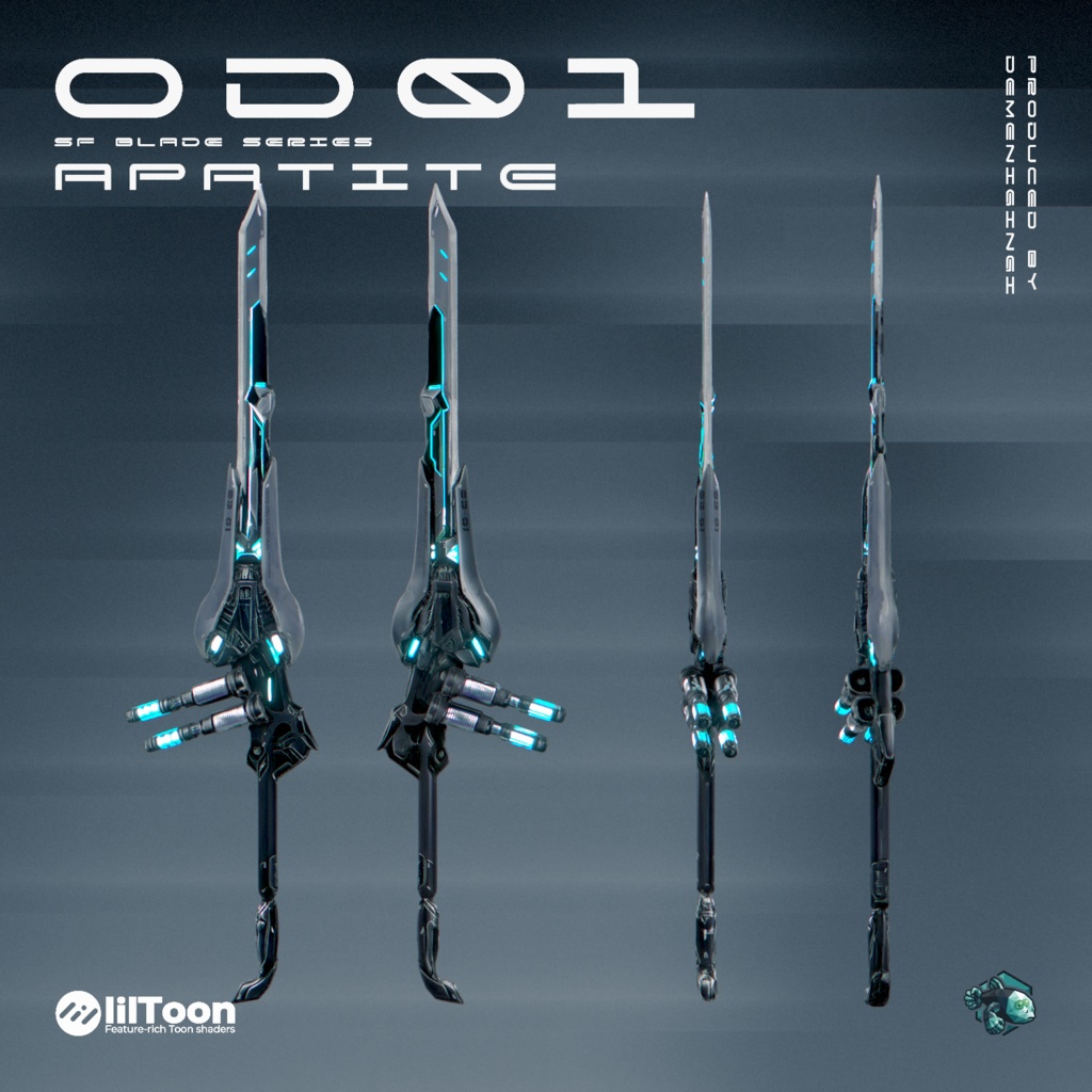 3Dモデル「OD 01 Sword Series」4種
