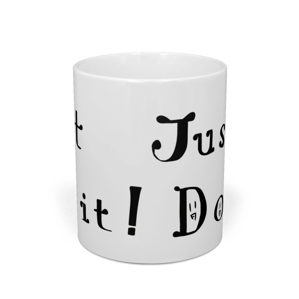 JustDoit!謎の文様付きマグカップ