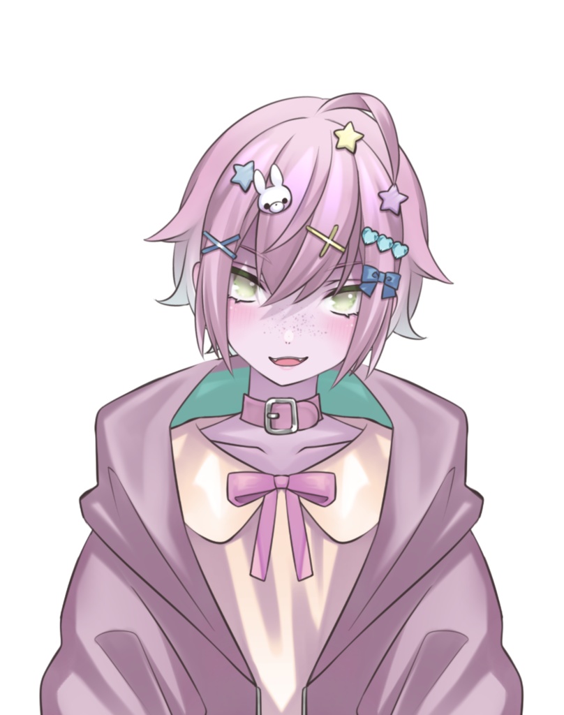 live2dモデル_VTS専用_ピンクくん