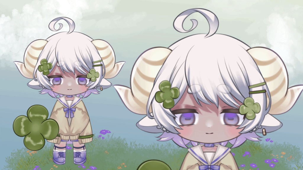 live2dモデル_VTS専用_羊くん