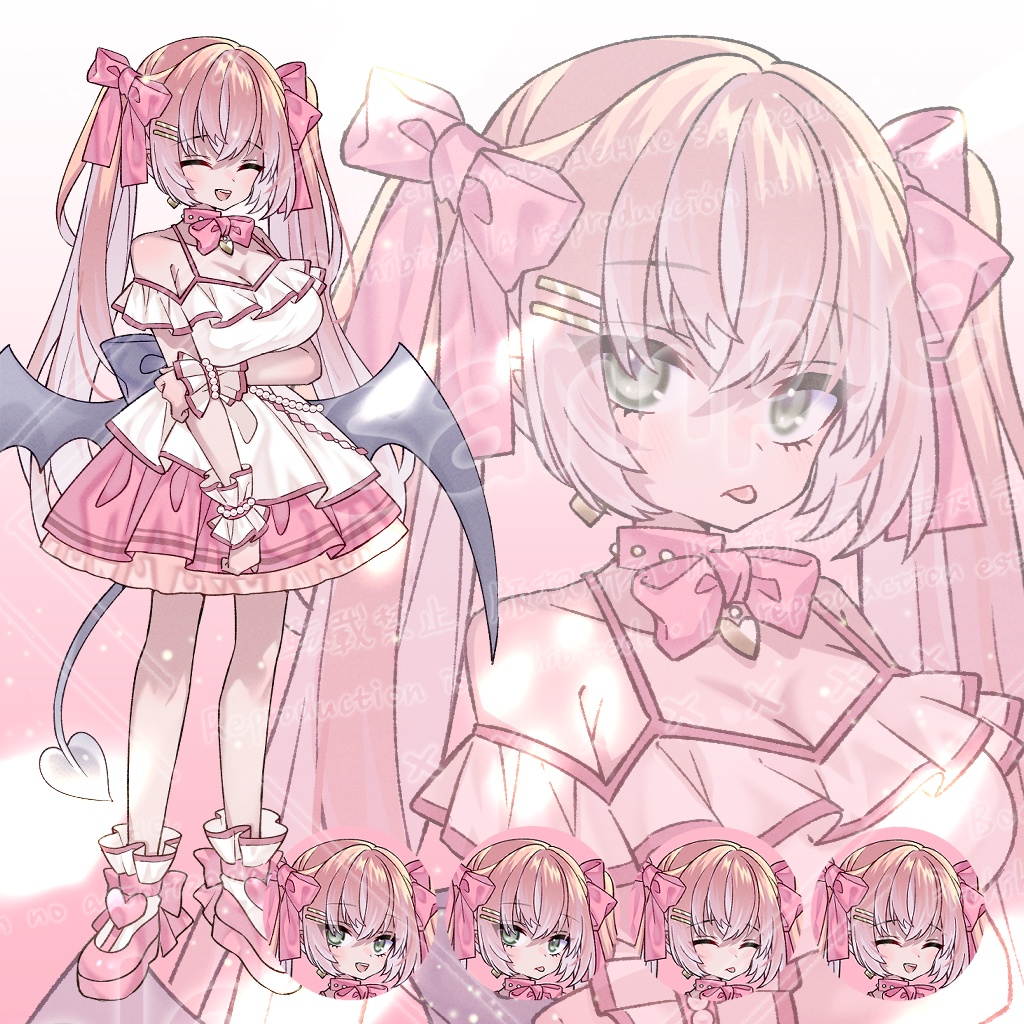 ■アイドル風な立ち絵素材_ピンクちゃん■