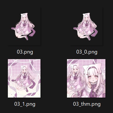 ■立ち絵素材_ねこちゃん■