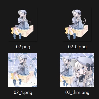 ■立ち絵素材_ねずみちゃん■