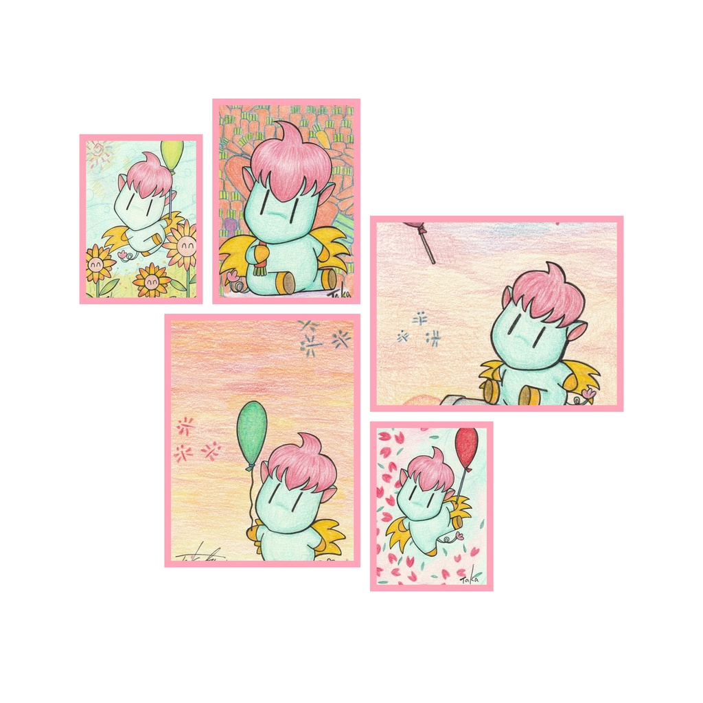 てんちゃんポストカード(複製)５点セット