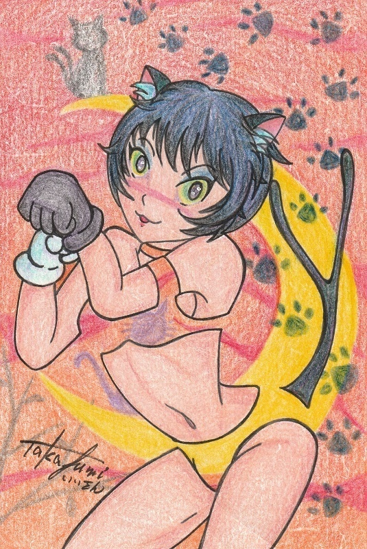猫又ちゃん(原画・一点物)