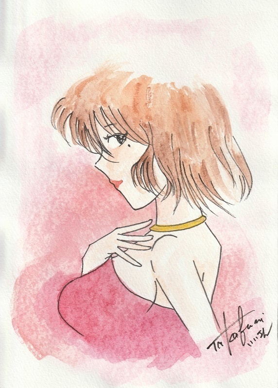 紅い人(原画・一点物)