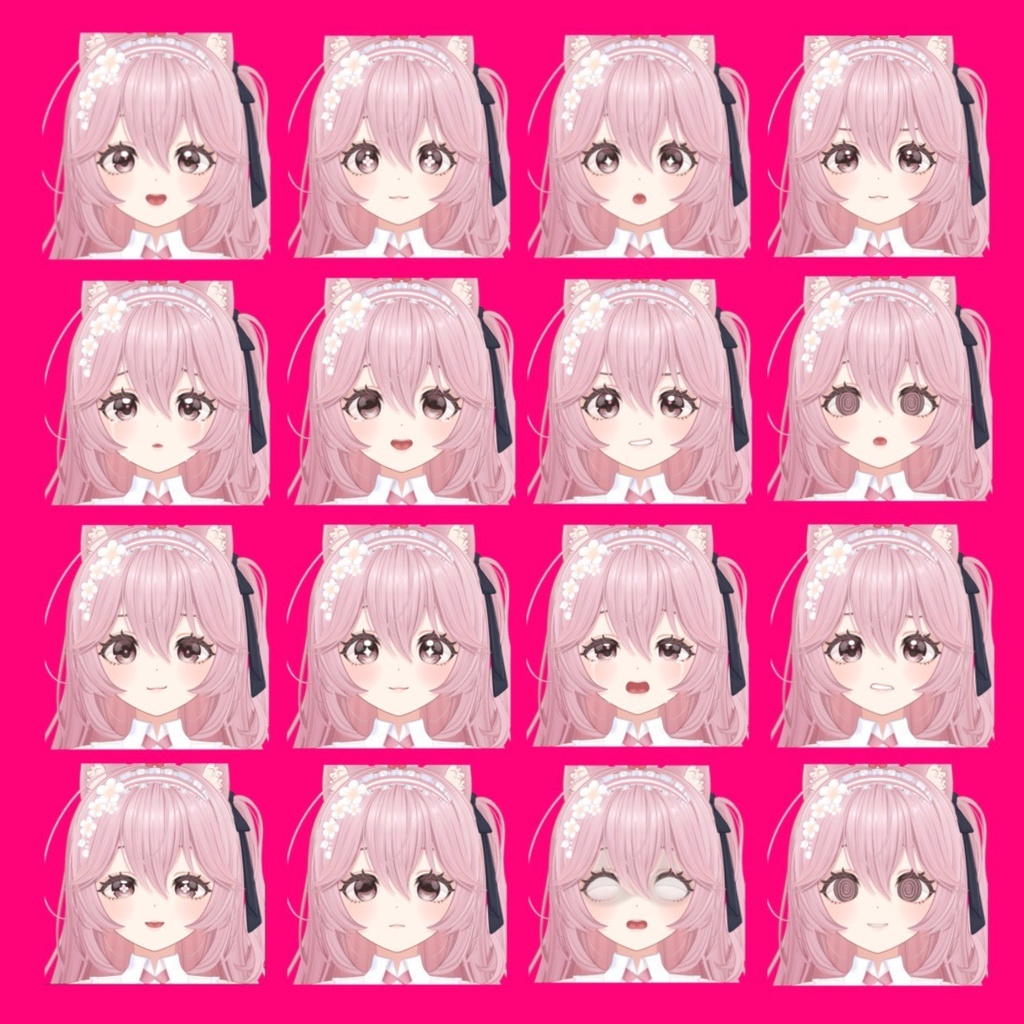 【リナシータ】表情差分48種