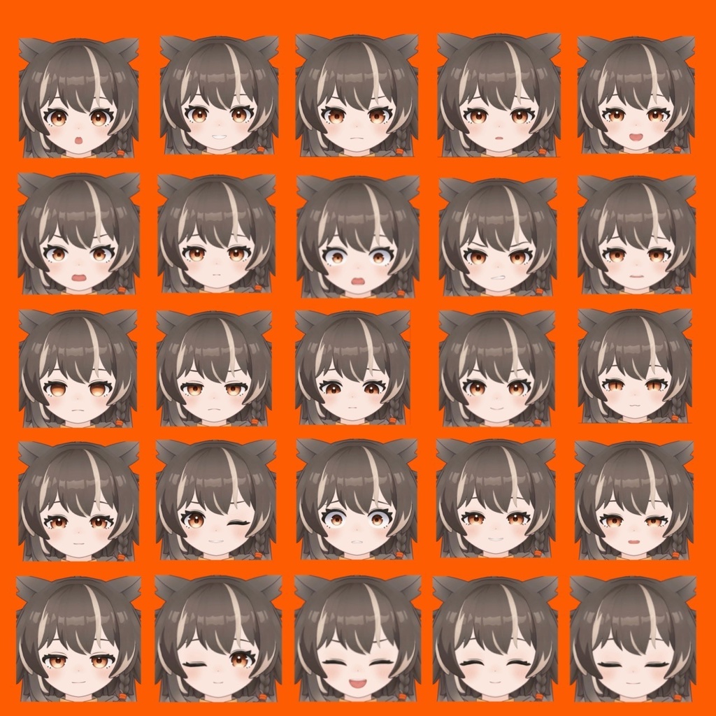 【アウルカ】表情差分25種