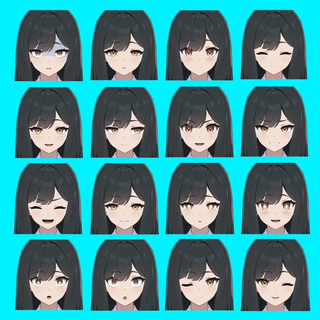 【早川葵】表情差分32種