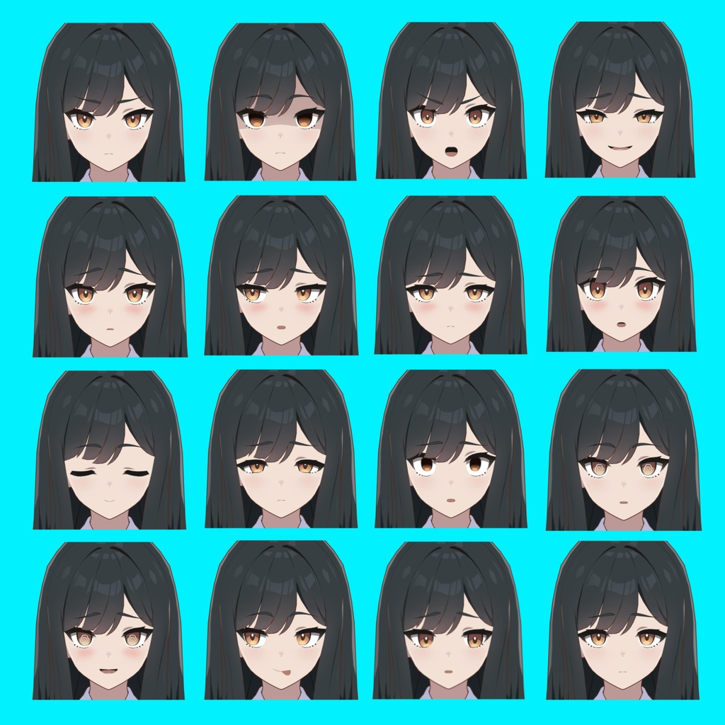 【早川葵】表情差分32種